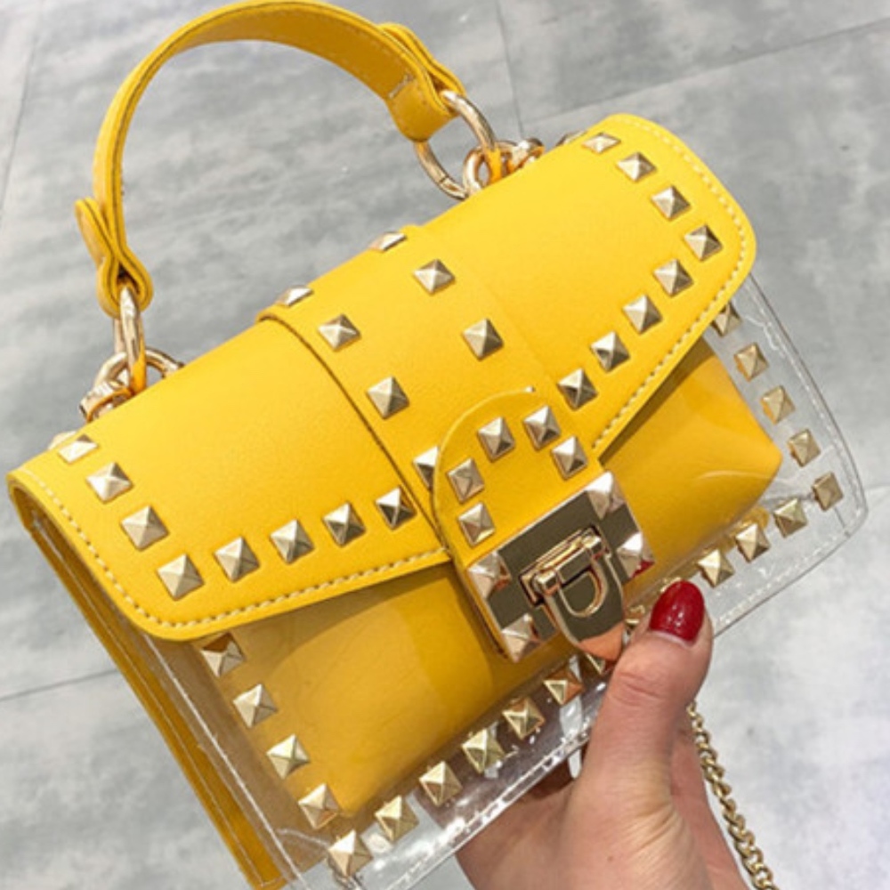 Summer Rivet Chain Handbag NWT